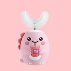 Brosse à dents électrique en forme de U pour enfants rechargeable 2-6-12 ans