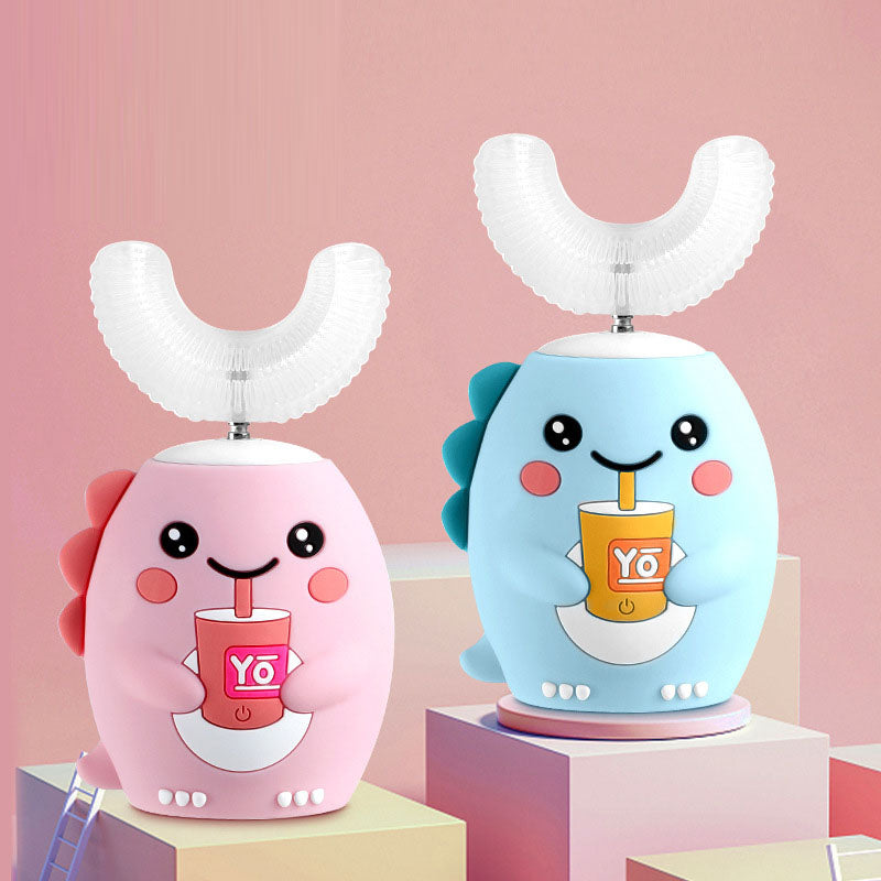 Brosse à dents électrique en forme de U pour enfants rechargeable 2-6-12 ans