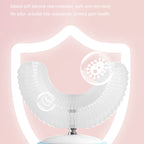 Brosse à dents électrique en forme de U pour enfants rechargeable 2-6-12 ans