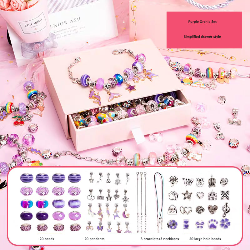 Autocollants de bracelet de perles faits à la main pour enfants, bracelets jouets pour filles