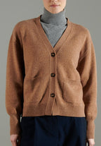 Cardigan cachemire  couleur camel