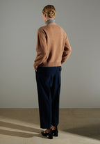 Cardigan cachemire  couleur camel